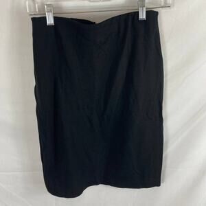 Philosophy Zip Back Fitted Black Skirt Size 2